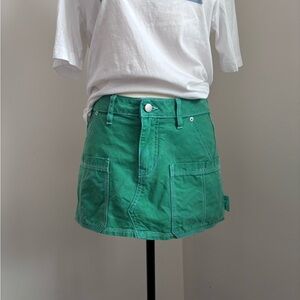 Urban Outfitters BDG Green Micro Skirt with Cargo Pockets size S
